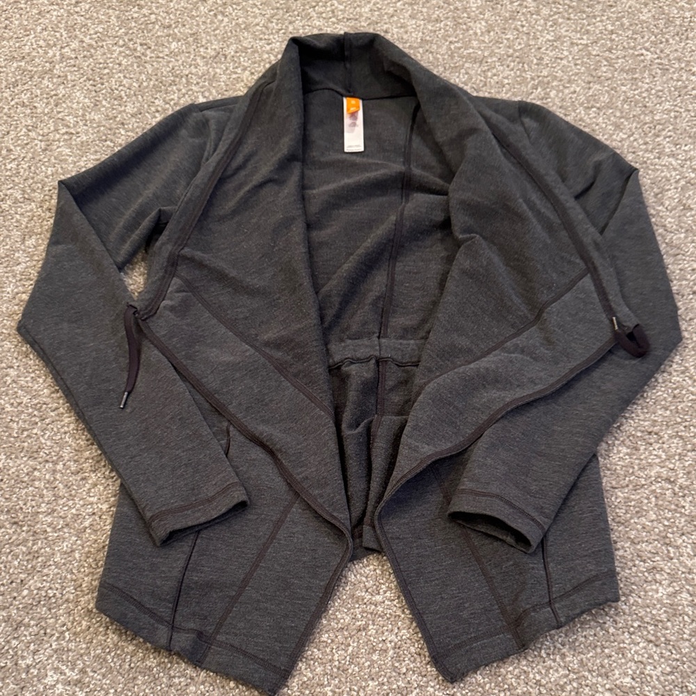 Lucy Women's Charcoal Open-Front Blazer